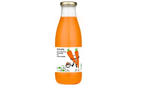 Soupe de carotte orange et gingembre Bio - Local en Bocal (75cl)