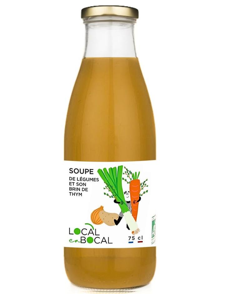Soupe de légumes et son brin de thym Bio - Local en Bocal (75cl)