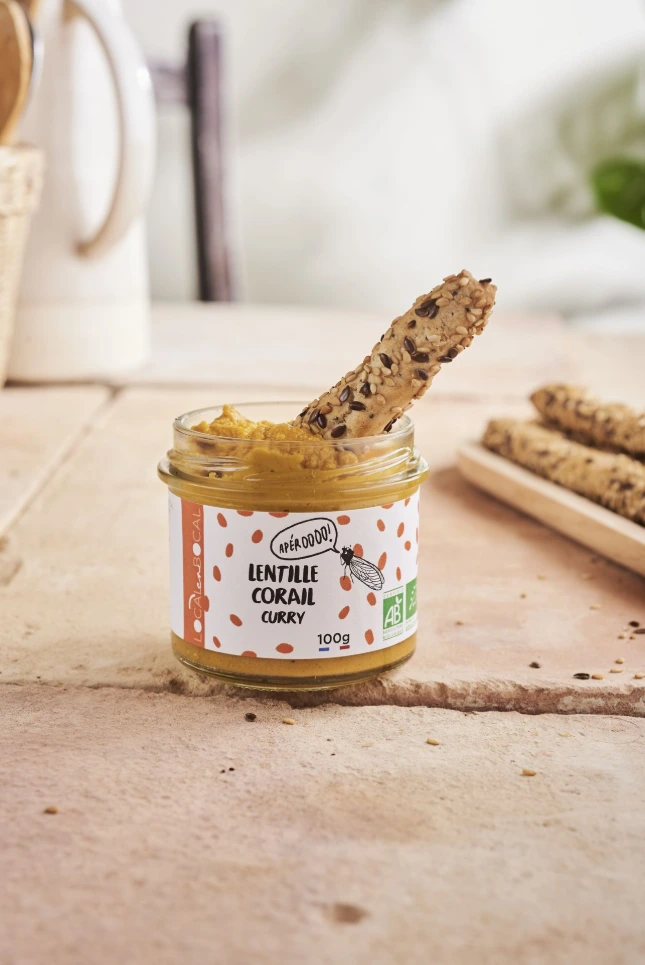 Tartinade lentille corail et curry Bio - Local en Bocal - 100g