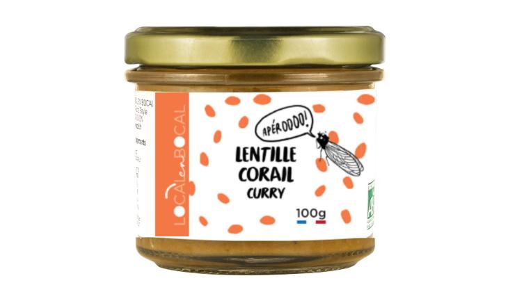 Tartinade lentille corail et curry Bio - Local en Bocal - 100g
