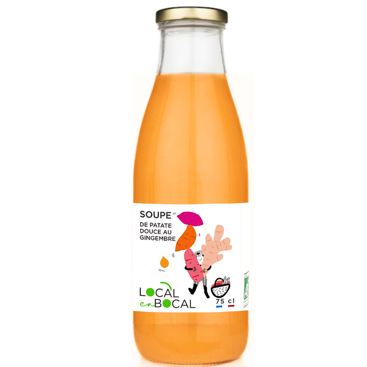 Soupe de patate douce et gingembre Bio - Local en Bocal (75cl)