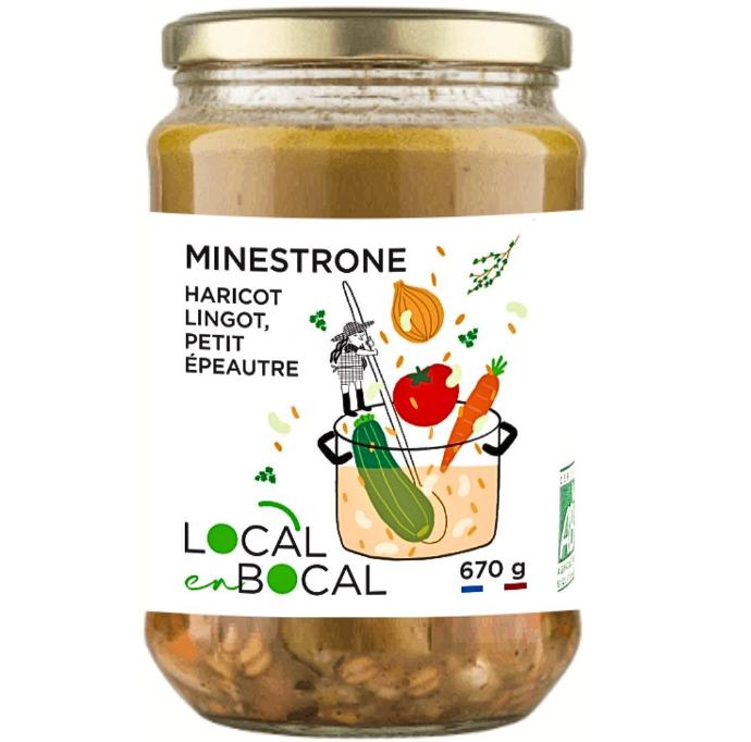 Minestrone haricot lingot & petit épeautre Bio - Local en Bocal - 660g