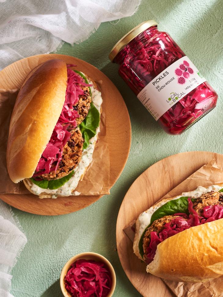 Pickles de chou-rouge 140g - Local en Bocal